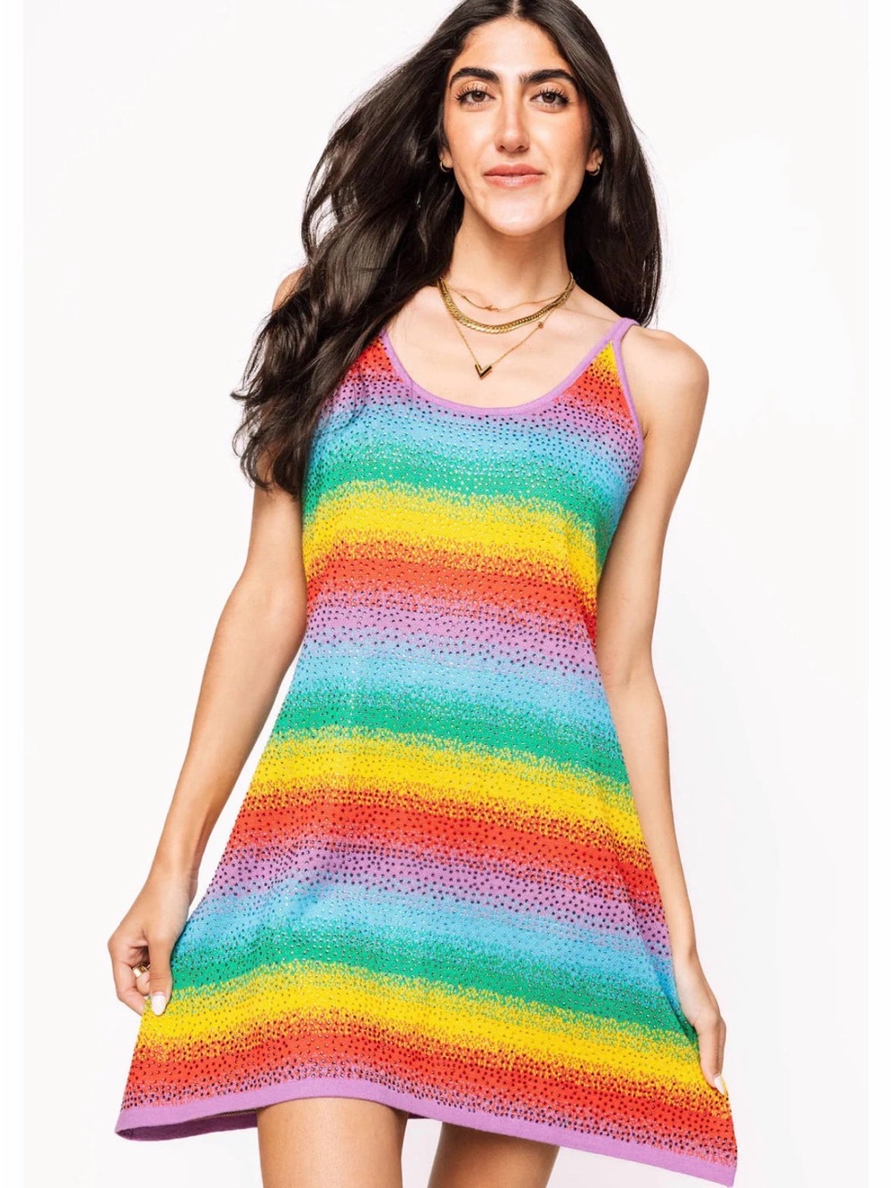 Queen of Sparkles Rainbow Dress